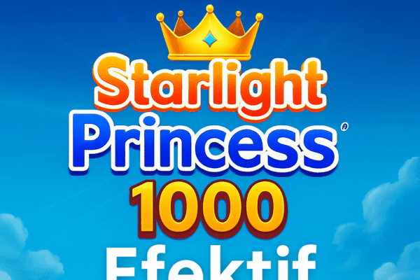 Pola Starlight Princess 1000 Efektif Pola Starlight Princess 1000 Efektif dengan latar langit biru dan logo mahkota emas