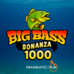 Gambar Big Bass Bonanza 1000 Pragmatic Play dengan tema memancing dan tulisan judul di gambar.