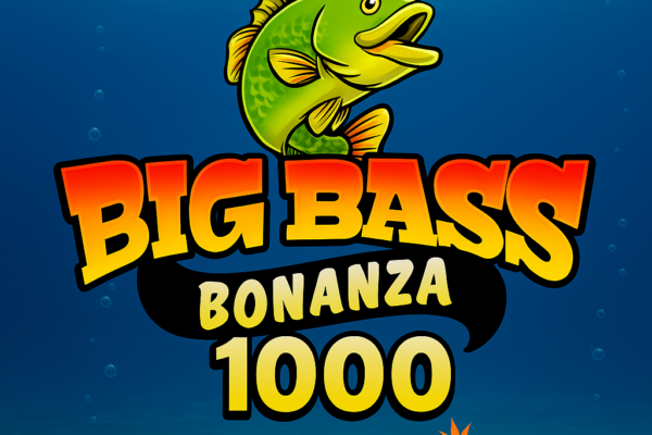 Gambar Big Bass Bonanza 1000 Pragmatic Play dengan tema memancing dan tulisan judul di gambar.